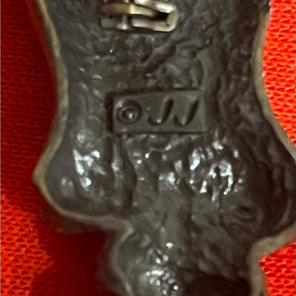 VINTAGE JJ JONETTE JEWELRY SHIMMERING SNAKE CHARMER WOMAN GODDESS JEWELED BROOCH - Picture 7 of 11